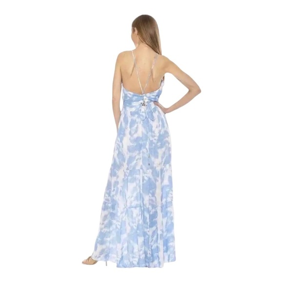 Alexia Admor Kira Ruffled Halter Neck Maxi Dress NWT - Picture 8 of 8